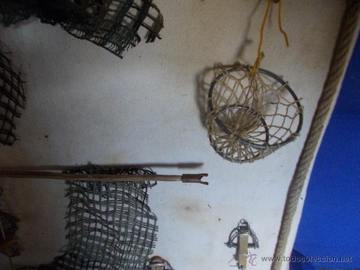 Antig&uuml;edades: cuadro artesano de reteles y trampas - Foto 6