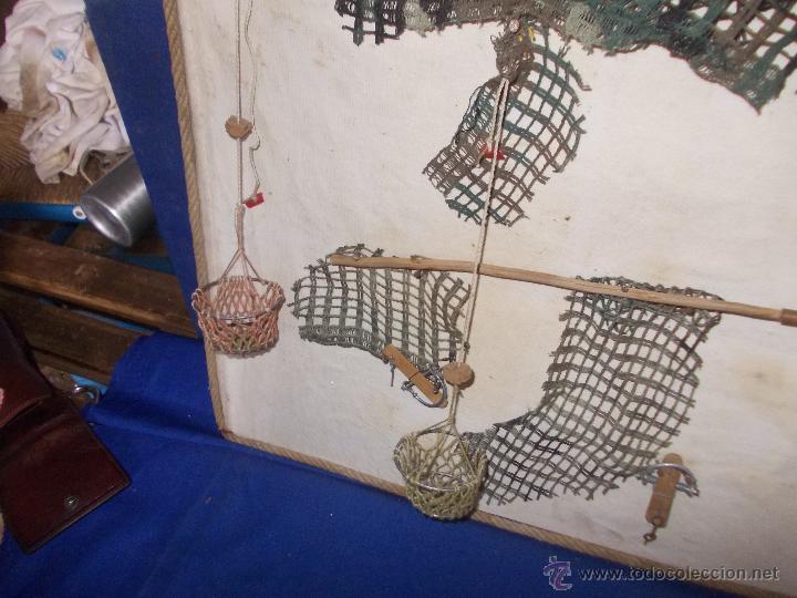 Antig&uuml;edades: cuadro artesano de reteles y trampas - Foto 7
