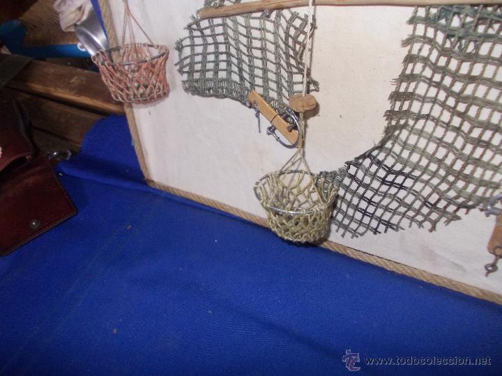 Antig&uuml;edades: cuadro artesano de reteles y trampas - Foto 8