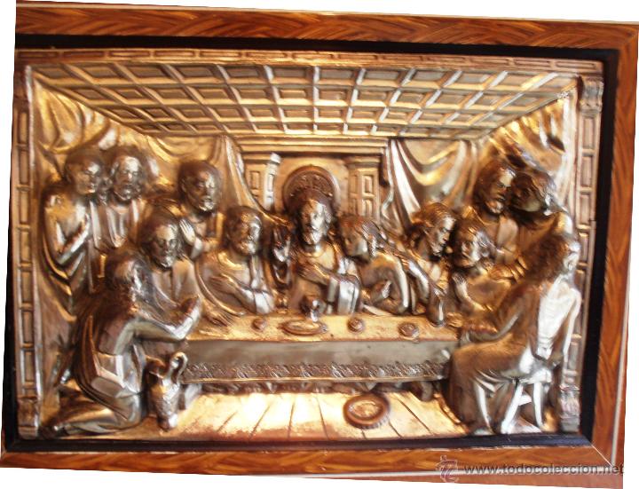 Antig&uuml;edades: CUADRO ,BAJORRELIEVE, ULTIMA CENA DE JESUS - Foto 4