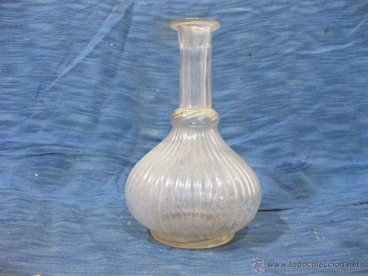 Antig&uuml;edades: ANTIGUA BOTELLA DE CRISTAL SOPLADO - Foto 4