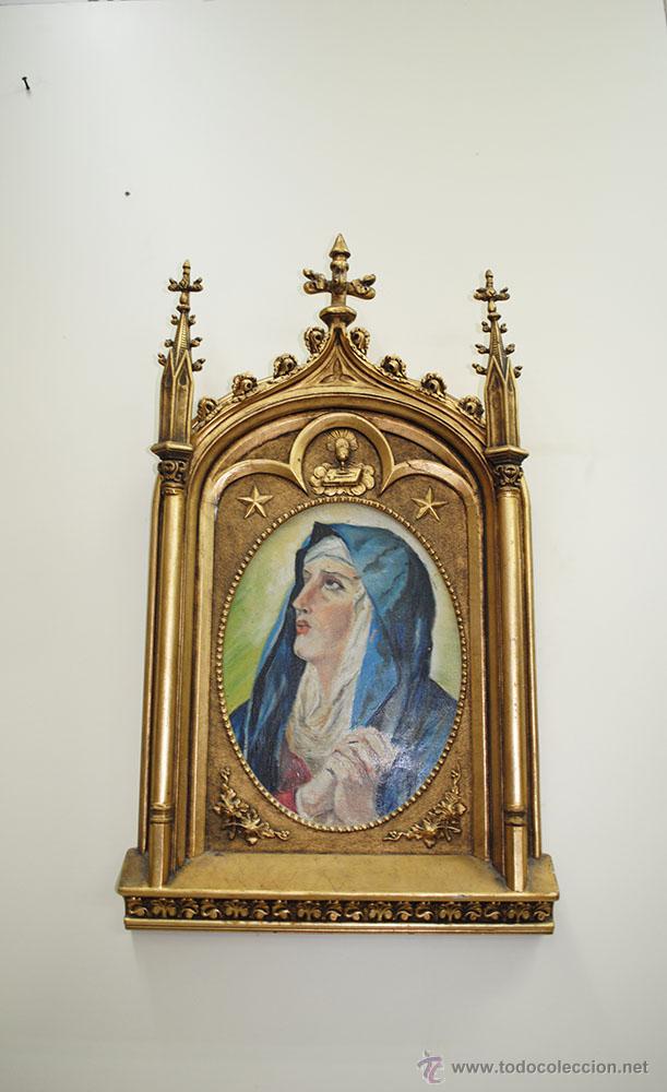 Antig&uuml;edades: RETABLO ANTIGUO DE LA VIRGEN - Foto 1