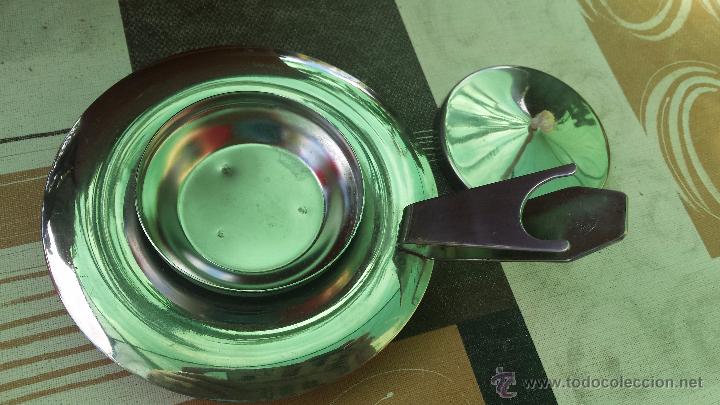 Antig&uuml;edades: calienta copas metalico. - Foto 3