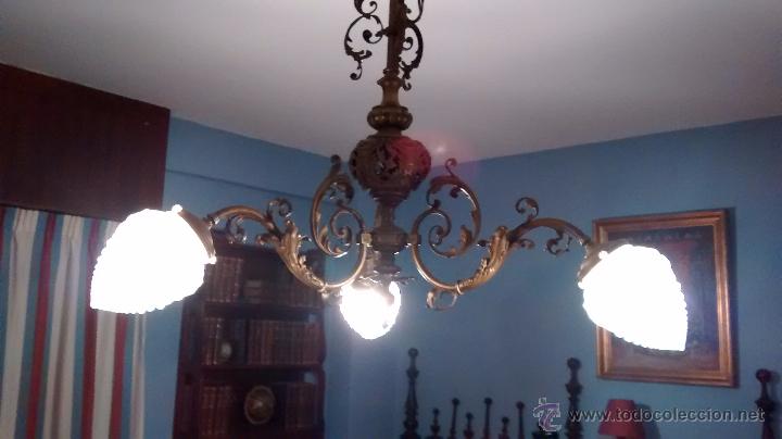 Antig&uuml;edades: Antigua l&aacute;mpara estilo modernista - Foto 7