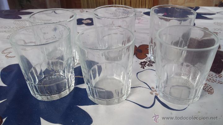 Antig&uuml;edades: juego de 6 vasos duralex. - Foto 1