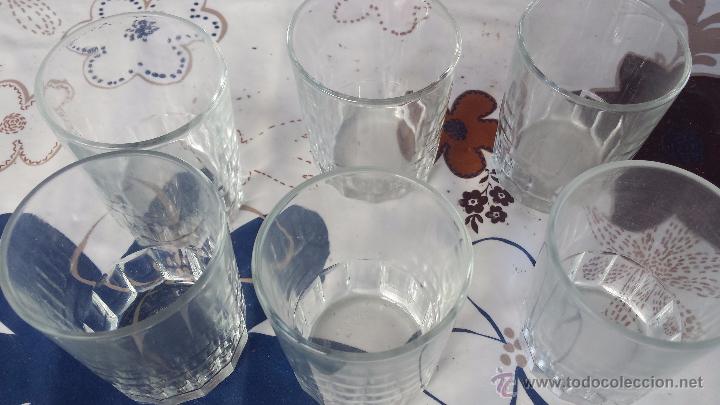 Antig&uuml;edades: juego de 6 vasos duralex. - Foto 2