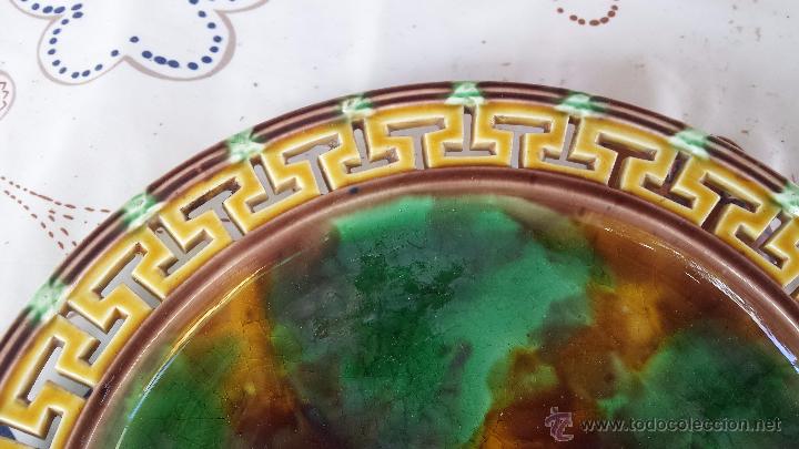 Antig&uuml;edades: precioso plato vidriado. - Foto 2