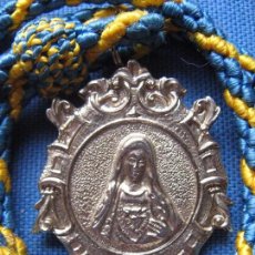 Antigüedades: SEVILLA - MEDALLA CON CORDON DE LA HERMANDAD DEL INMACULADO CORAZON DE MARIA - TORREBLANCA