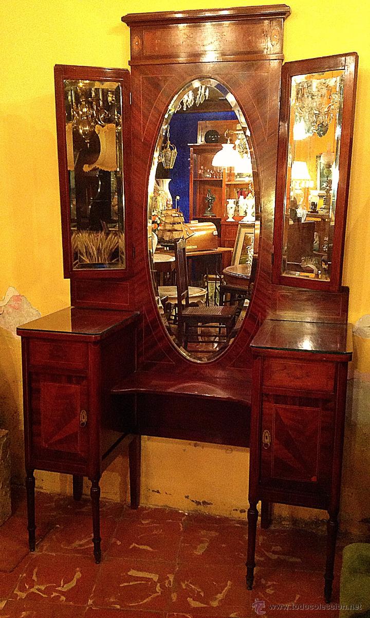 Antig&uuml;edades: Antiguo Tocador Modernista - Foto 2