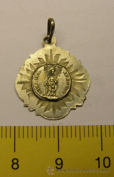 Antig&uuml;edades: Medalla religiosa de N&ordf; S&ordf; del Refugio, Sevilla. - Foto 1