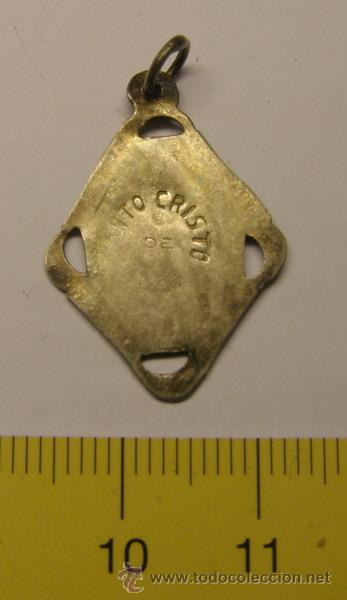 Antig&uuml;edades: Medalla religiosa del Santo Cristo. - Foto 2