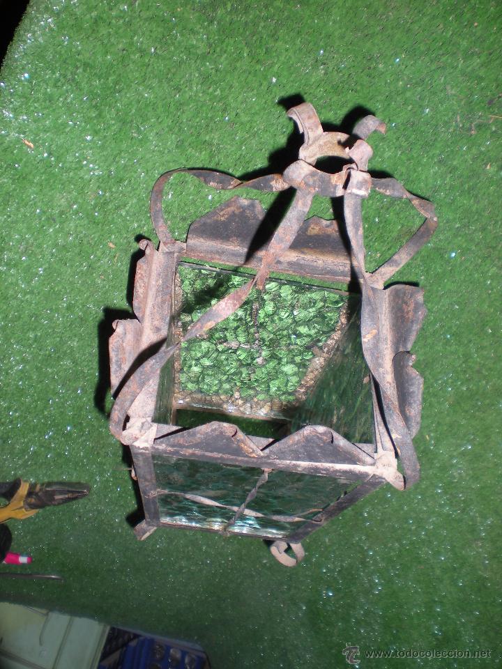 Antig&uuml;edades: Farol de colgar sin instalaci&oacute;n - Foto 3