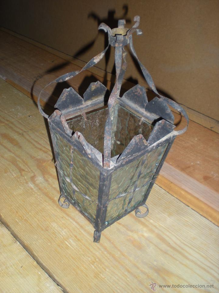 Antig&uuml;edades: Farol de colgar sin instalaci&oacute;n - Foto 5
