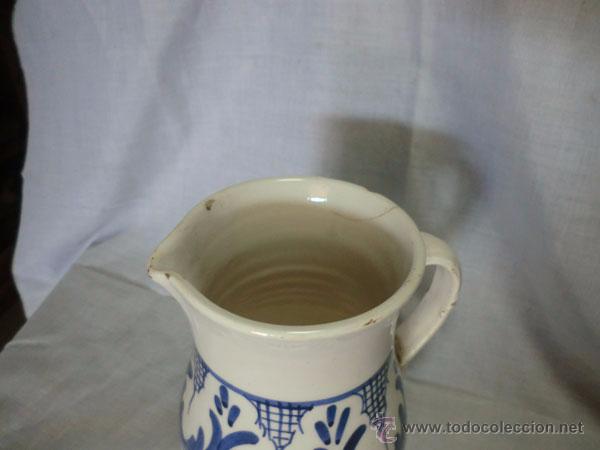 Antig&uuml;edades: JARRA DE CER&Aacute;MICA DECORADA EN AZULES - Foto 5