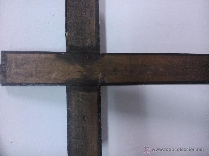Antig&uuml;edades: cruz decorada a&ntilde;os 30/40 - Foto 3