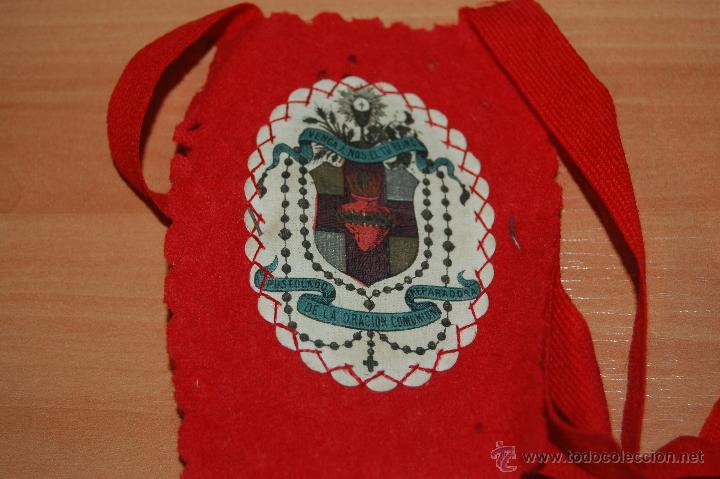 Antig&uuml;edades: ANTIGUO ESCAPULARIO  APOSTOLADO DE LA ORACION - Foto 2