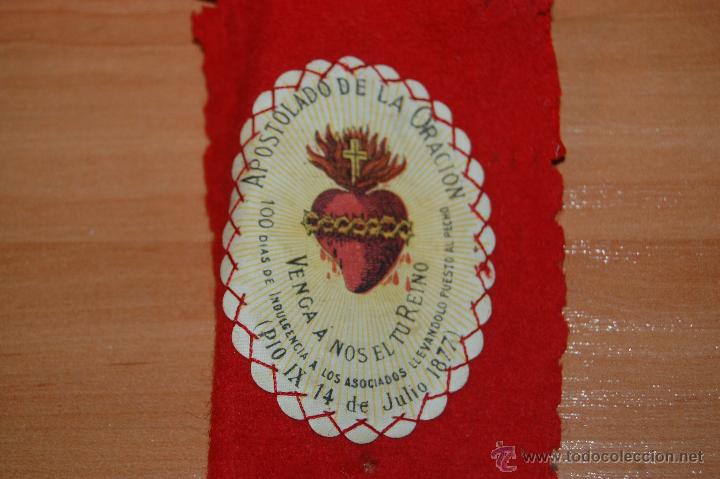 Antig&uuml;edades: ANTIGUO ESCAPULARIO  APOSTOLADO DE LA ORACION - Foto 3