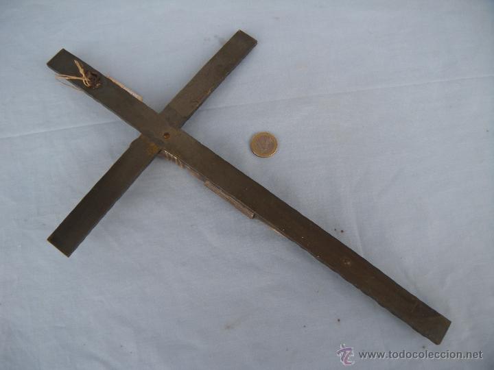 Antig&uuml;edades: CRUCIFIJO DE HIERRO Y BRONCE - Foto 5
