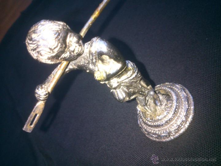 Antig&uuml;edades: FIGURA EN METAL DE JOVEN. - Foto 3