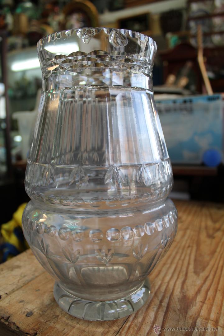 Antig&uuml;edades: JARRON EN CRISTAL TALLADO - Foto 6