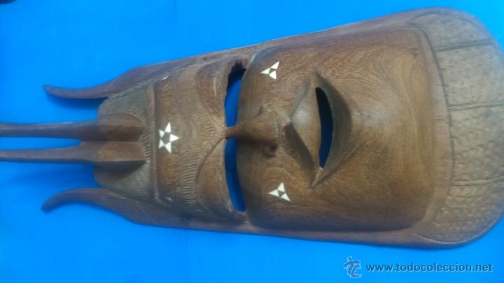 Antig&uuml;edades: MASCARA AFRICANA TALLADA A MANO - Foto 3