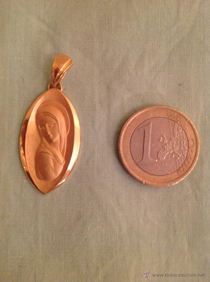 Antig&uuml;edades: Antigua Medalla Con Ba&ntilde;o De Oro - Foto 3