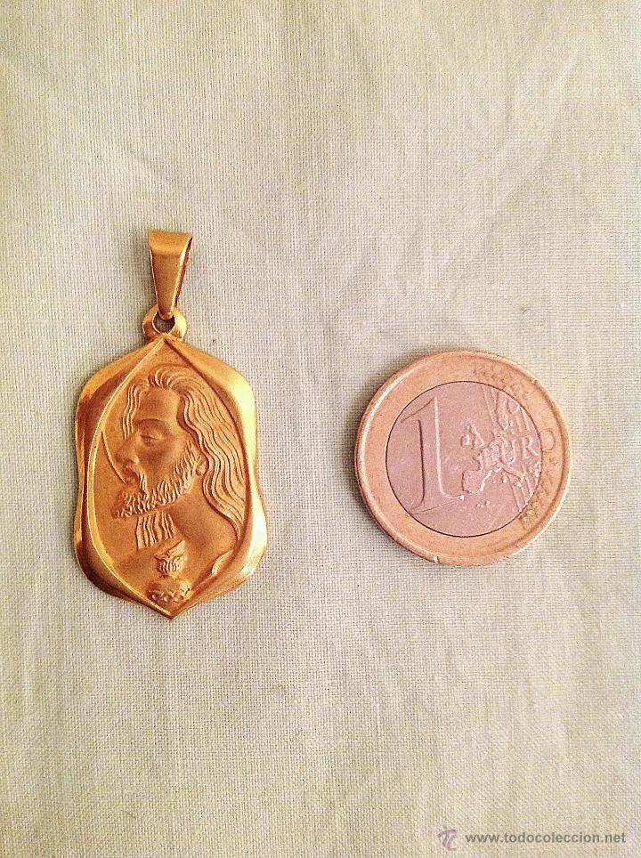 Antig&uuml;edades: Antigua Medalla Con Ba&ntilde;o De Oro - Foto 1