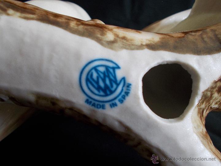 Antig&uuml;edades: BELL&Iacute;SIMA COMPOSICI&Oacute;N EN PORCELANA CLEAN, REPRESENTANDO DOS PALOMAS. - Foto 6