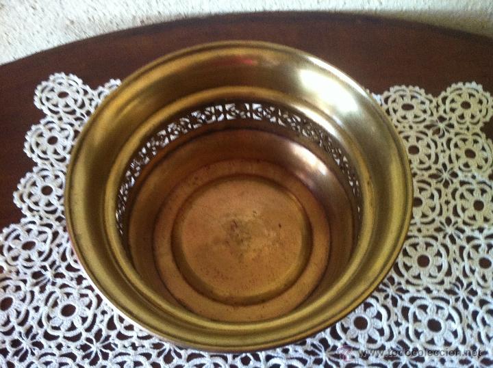 Antig&uuml;edades: CENTRO  DE LAT&Oacute;N O BRONCE  MIDE  19 CM DE DI&Aacute;METRO - Foto 3