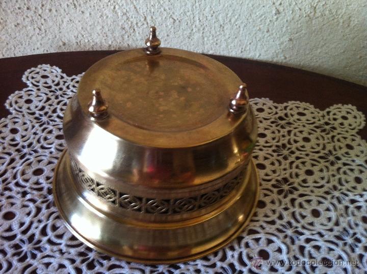 Antig&uuml;edades: CENTRO  DE LAT&Oacute;N O BRONCE  MIDE  19 CM DE DI&Aacute;METRO - Foto 4