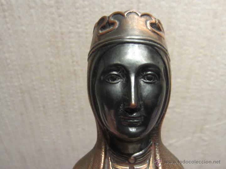 Antig&uuml;edades: busto calamina Virgen de Montserrat - Foto 1
