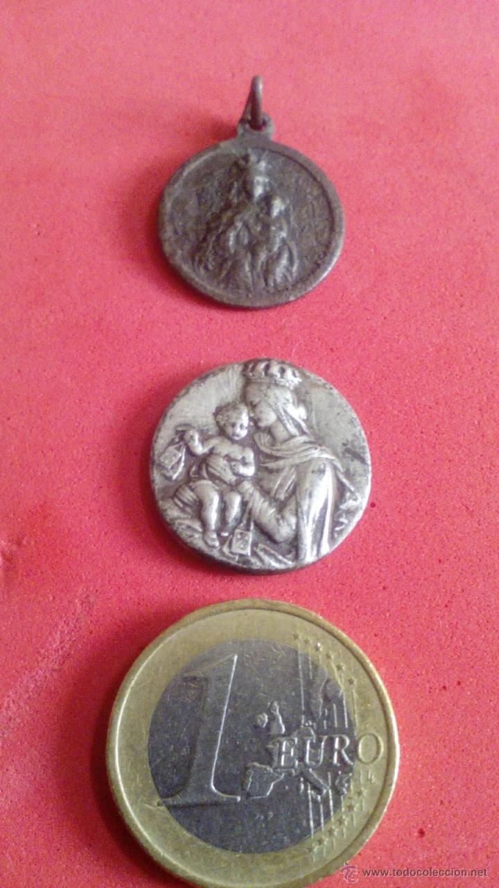 Antig&uuml;edades: DOS MEDALLAS RELIGIOSAS EN PLATA - Foto 1