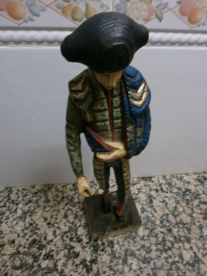 Antig&uuml;edades: ANTIGUO TORERO DE MADERA - Foto 7