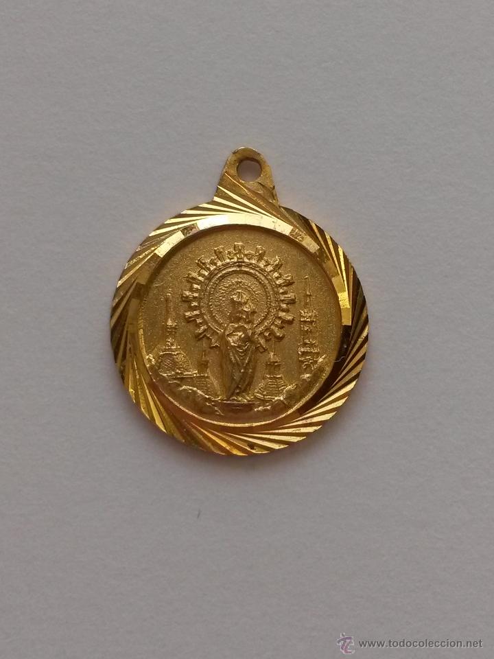Antig&uuml;edades: Medalla vigen del pilar de 1,5 cms de diametro - Foto 1