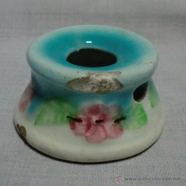Antig&uuml;edades: ANTIGUO TINTERO DE PORCELANA - Foto 2