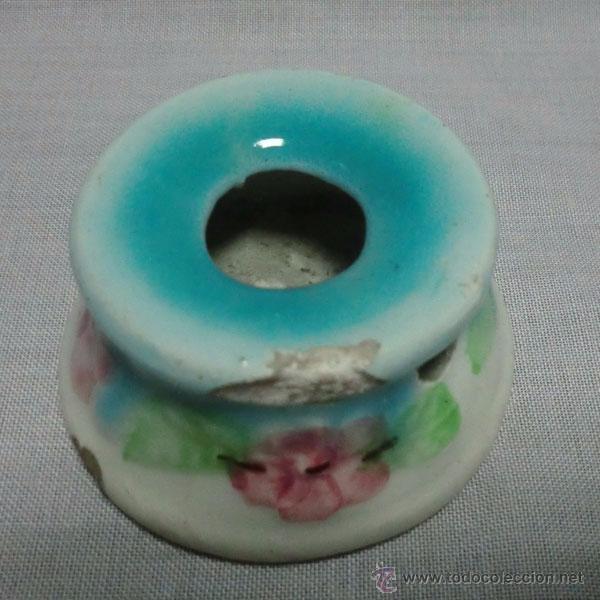 Antig&uuml;edades: ANTIGUO TINTERO DE PORCELANA - Foto 3