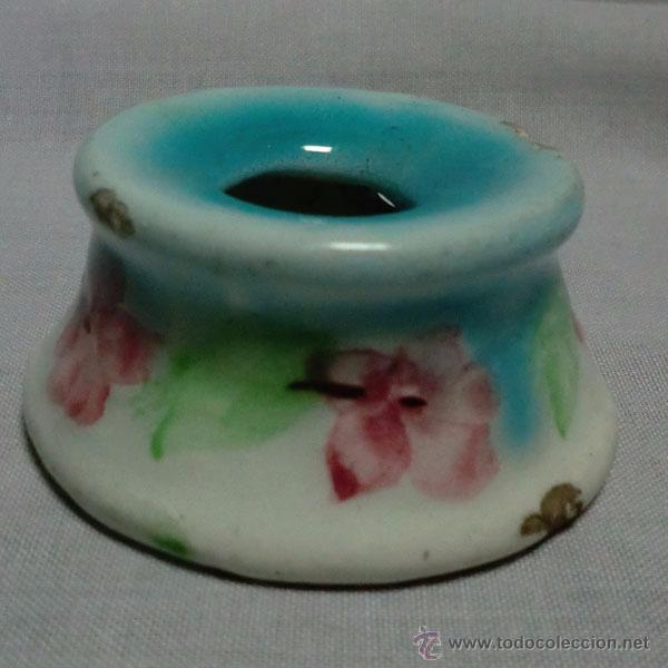 Antig&uuml;edades: ANTIGUO TINTERO DE PORCELANA - Foto 4