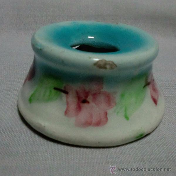 Antig&uuml;edades: ANTIGUO TINTERO DE PORCELANA - Foto 5