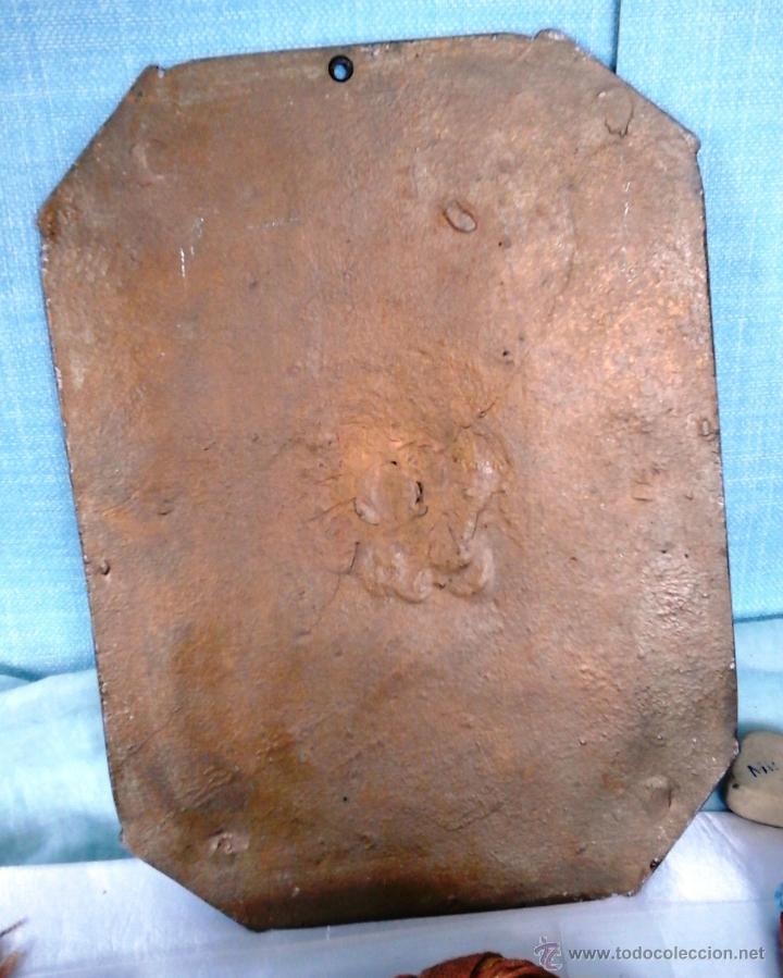 Antig&uuml;edades: GRABADO REPUJADO. ANTIGUO DE SAN CRISTOBAL. EN BRONCE. - Foto 4