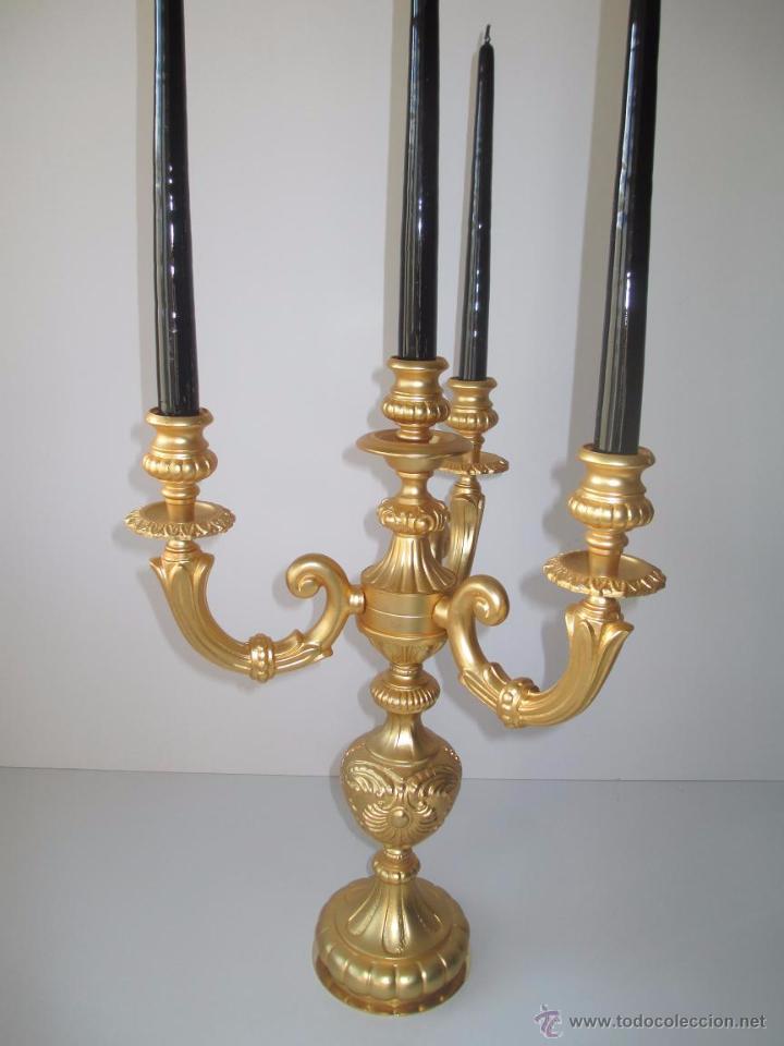 Antig&uuml;edades: CANDELABRO DE METAL - Foto 1