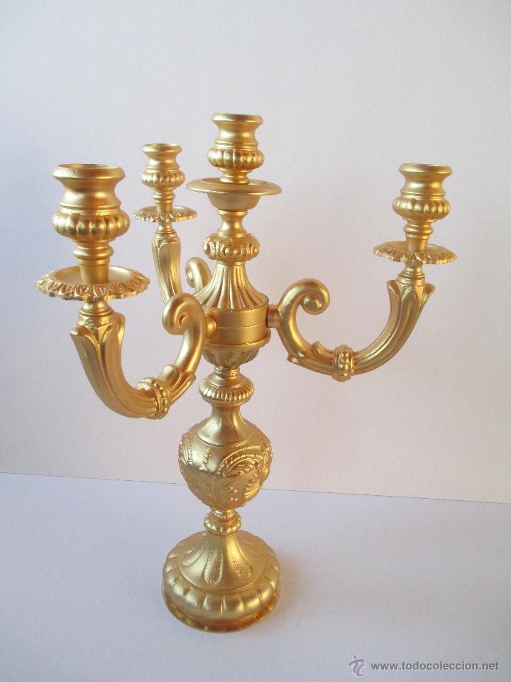 Antig&uuml;edades: CANDELABRO DE METAL - Foto 2