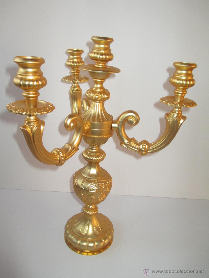 Antig&uuml;edades: CANDELABRO DE METAL - Foto 3