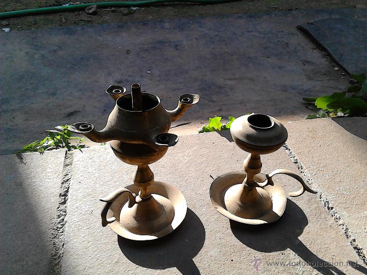 Antig&uuml;edades: lamparas de aceite - Foto 2
