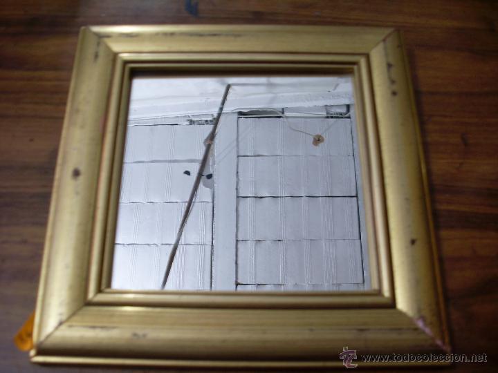 Antig&uuml;edades: ANTIGUO ESPEJO CON MARCO DORADO - Foto 1