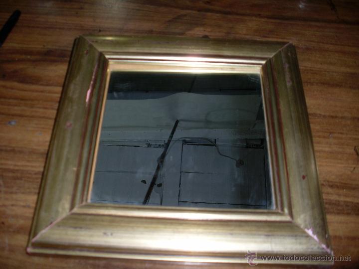 Antig&uuml;edades: ANTIGUO ESPEJO CON MARCO DORADO - Foto 2