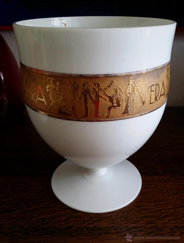 Antiquit&eacute;s: JARRON DE OPALINA ART DECO PAUL VERA, FRANCIA.