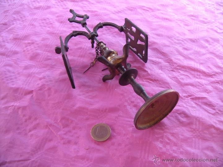 Antig&uuml;edades: VEL&Oacute;N CANDIL DE BRONCE - Foto 2