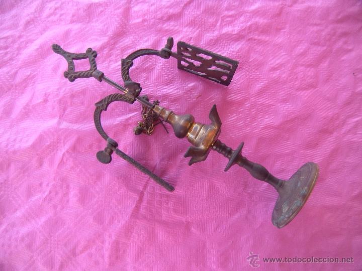 Antig&uuml;edades: VEL&Oacute;N CANDIL DE BRONCE - Foto 4