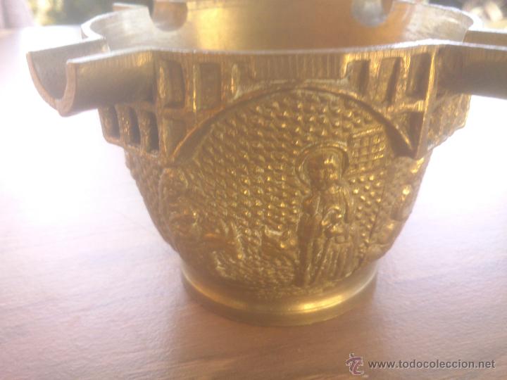 Antig&uuml;edades: ANTIGUO MORTERO DE BRONCE NACIMIENTO - Foto 1
