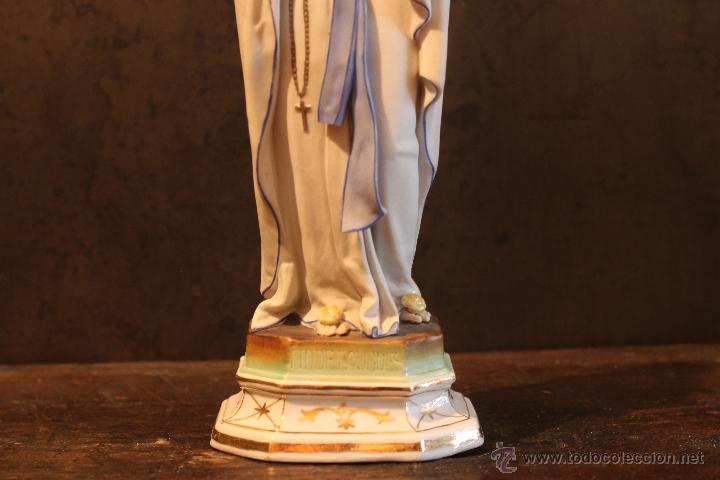 Antig&uuml;edades: VIRGEN DE LOURDES BISCUIT, S. XIX - Foto 4